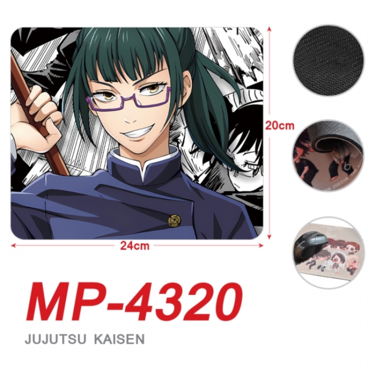 Jujutsu Kaisen Anime Full Color Printing Mouse Pad Unlocked 20X24cm price for 5 pcs