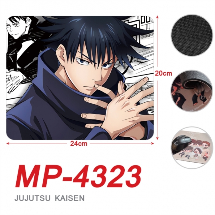 Jujutsu Kaisen Anime Full Color Printing Mouse Pad Unlocked 20X24cm price for 5 pcs