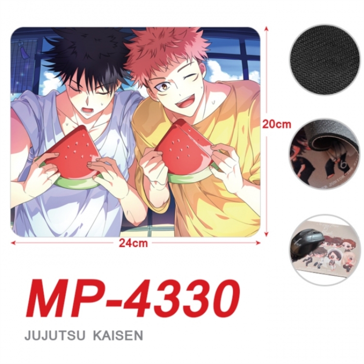 Jujutsu Kaisen Anime Full Color Printing Mouse Pad Unlocked 20X24cm price for 5 pcs