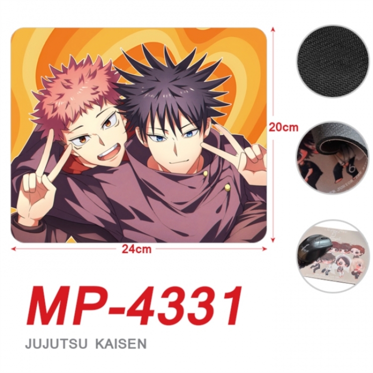 Jujutsu Kaisen Anime Full Color Printing Mouse Pad Unlocked 20X24cm price for 5 pcs
