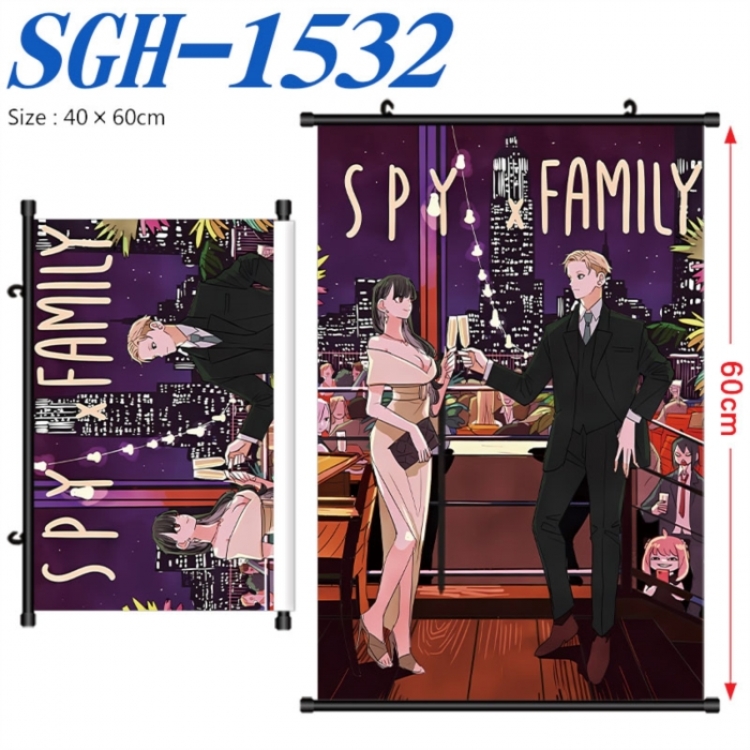 SPY×FAMILY Anime digital printed pole style hanging picture Wall Scroll 40x60cm  SGH-1532