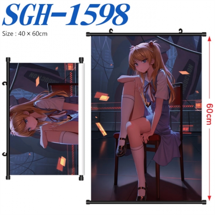 EVA  Anime digital printed pole style hanging picture Wall Scroll 40x60cm  SGH-1598