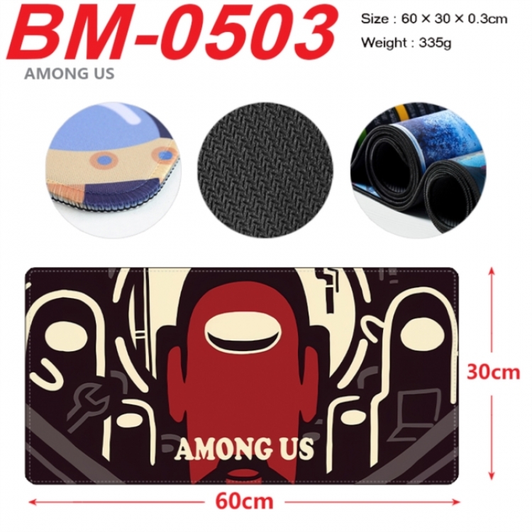 Among us Animation peripheral locking mouse pad 60X30cm