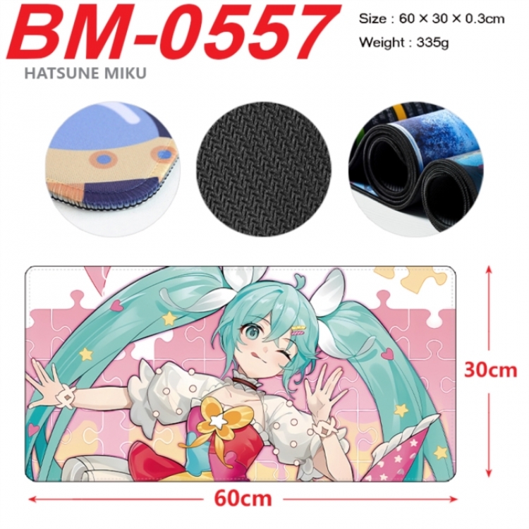 Hatsune Miku Anime peripheral lock edge mouse pad 60X30cm