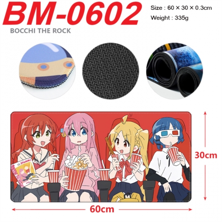 BOCCHI THE ROCK! Anime peripheral lock edge mouse pad 60X30cm