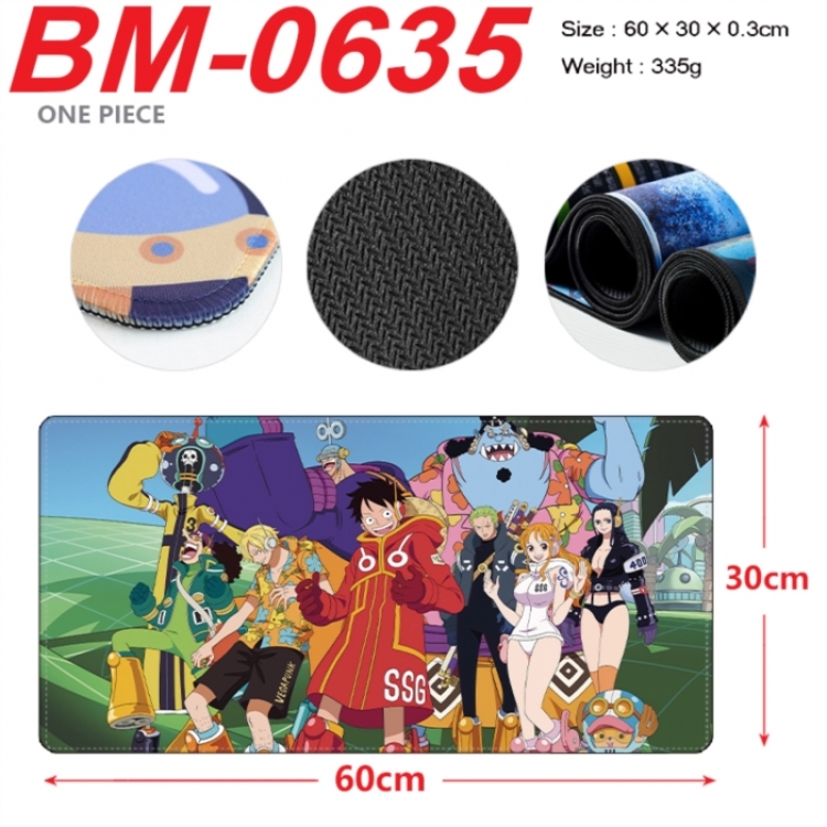  One Piece Anime peripheral lock edge mouse pad 60X30cm