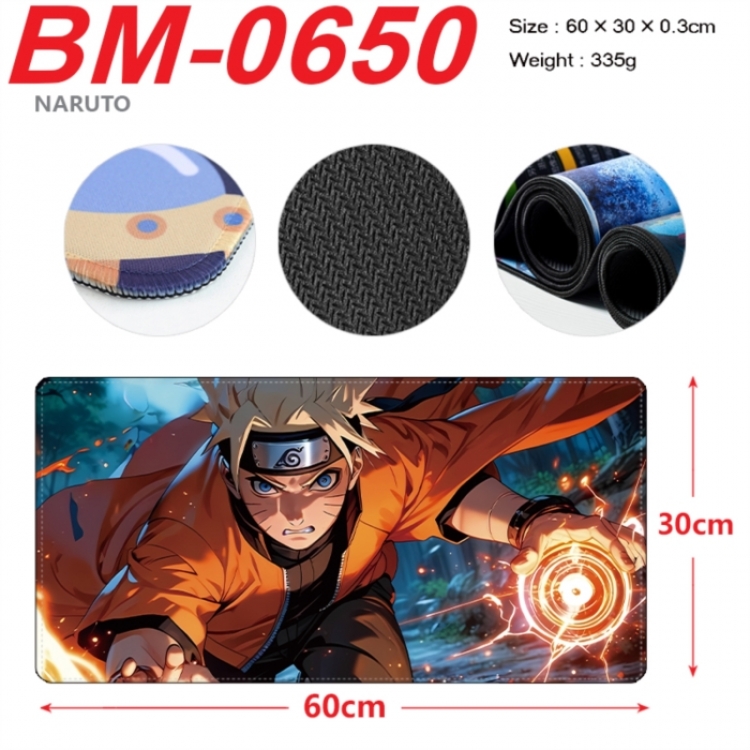 Naruto Anime peripheral lock edge mouse pad 60X30cm