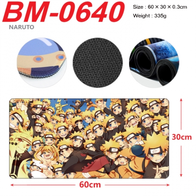 Naruto Anime peripheral lock edge mouse pad 60X30cm