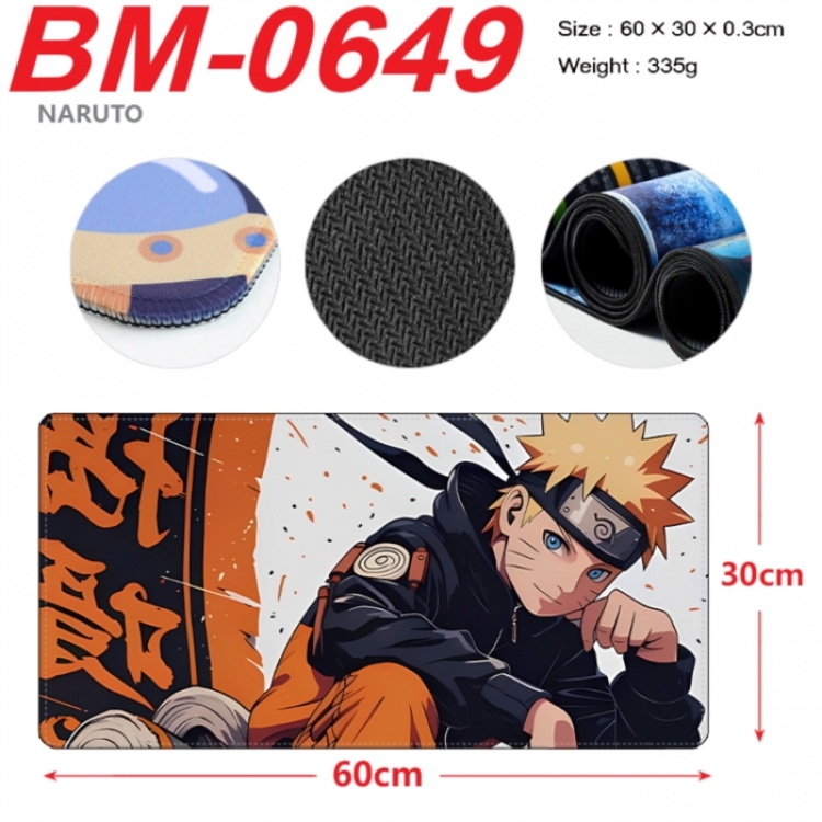 Naruto Anime peripheral lock edge mouse pad 60X30cm