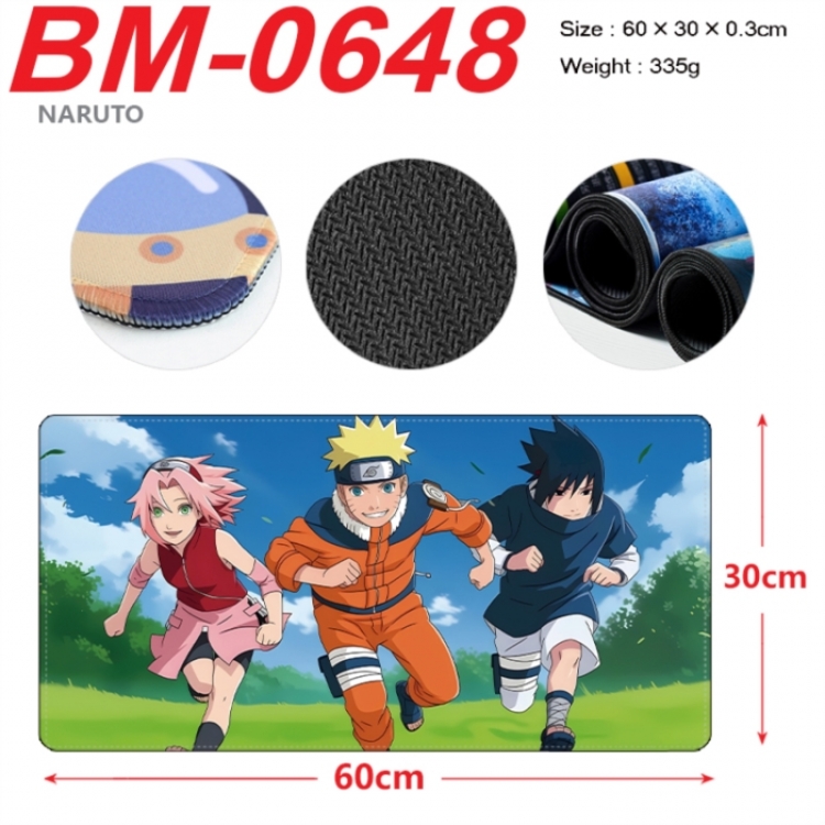 Naruto Anime peripheral lock edge mouse pad 60X30cm