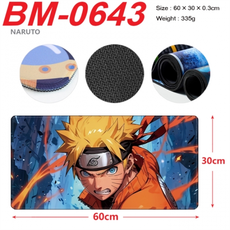 Naruto Anime peripheral lock edge mouse pad 60X30cm