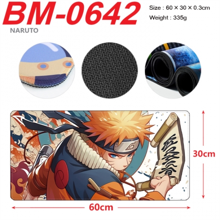 Naruto Anime peripheral lock edge mouse pad 60X30cm
