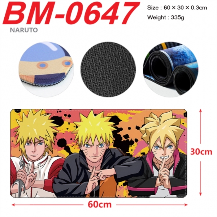 Naruto Anime peripheral lock edge mouse pad 60X30cm