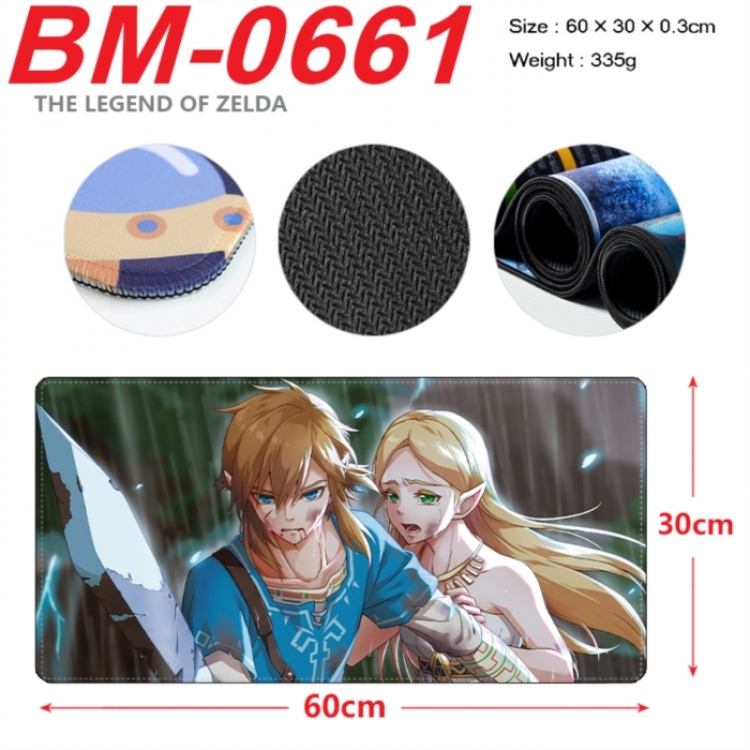 The Legend of Zelda Anime peripheral lock edge mouse pad 60X30cm