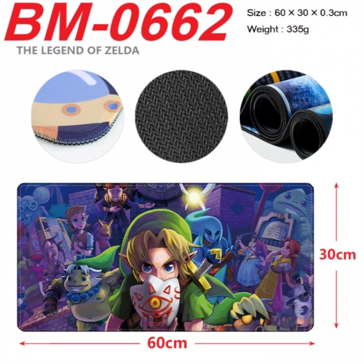 The Legend of Zelda Anime peripheral lock edge mouse pad 60X30cm
