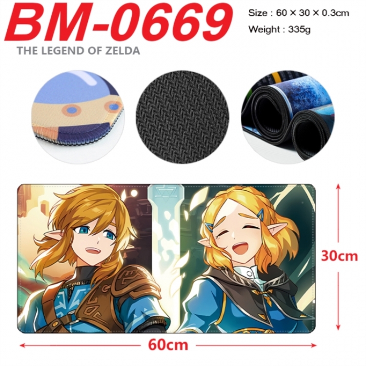The Legend of Zelda Anime peripheral lock edge mouse pad 60X30cm