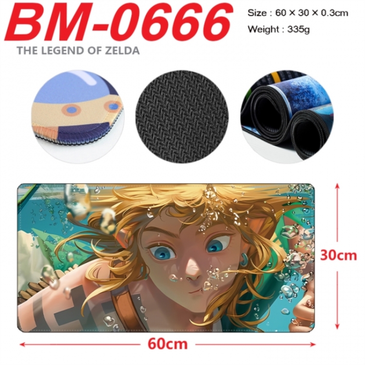 The Legend of Zelda Anime peripheral lock edge mouse pad 60X30cm