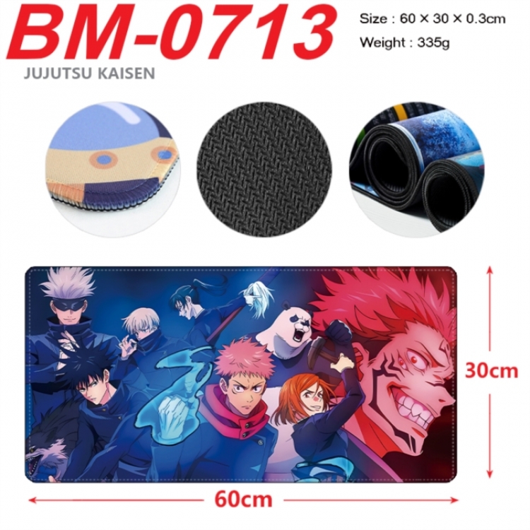 Jujutsu Kaisen Anime peripheral lock edge mouse pad 60X30cm