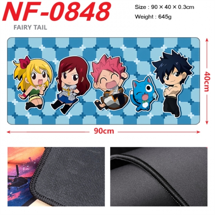 Fairy tail Anime peripheral lock edge mouse pad 90X40cm