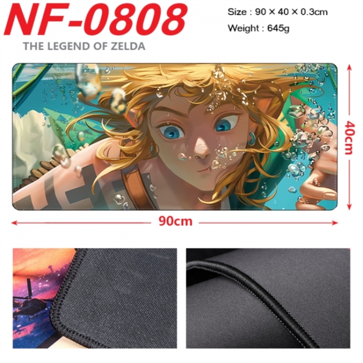 The Legend of Zelda Anime peripheral lock edge mouse pad 90X40cm