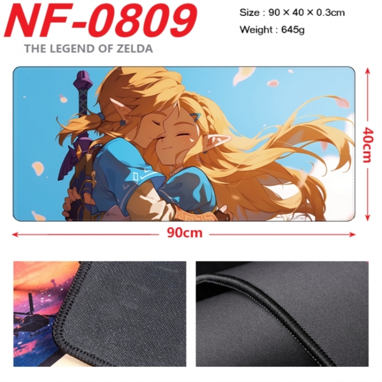 The Legend of Zelda Anime peripheral lock edge mouse pad 90X40cm