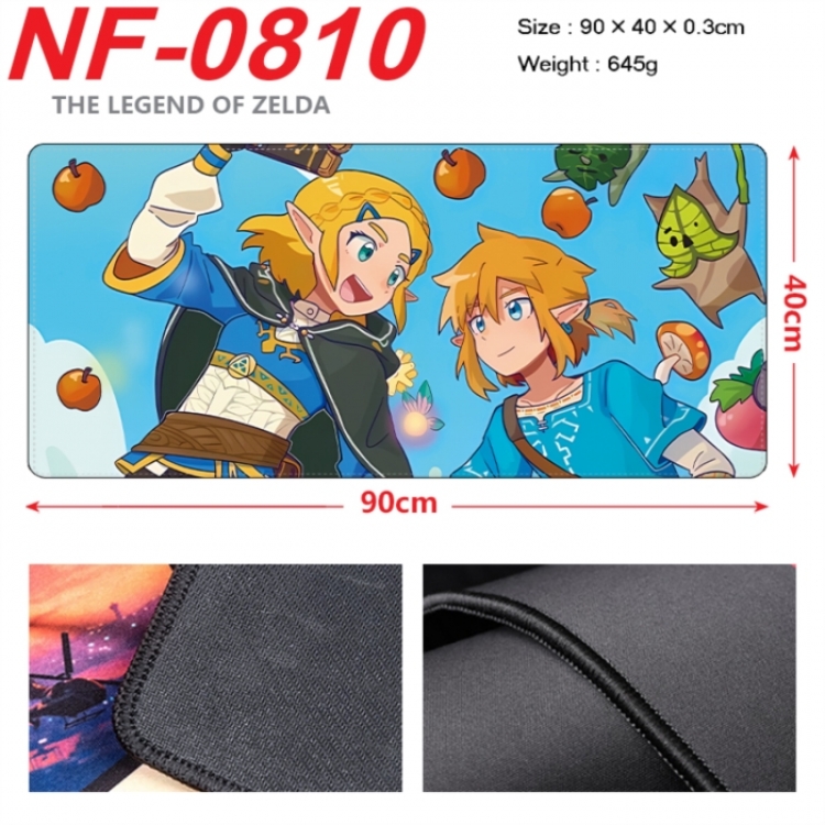 The Legend of Zelda Anime peripheral lock edge mouse pad 90X40cm
