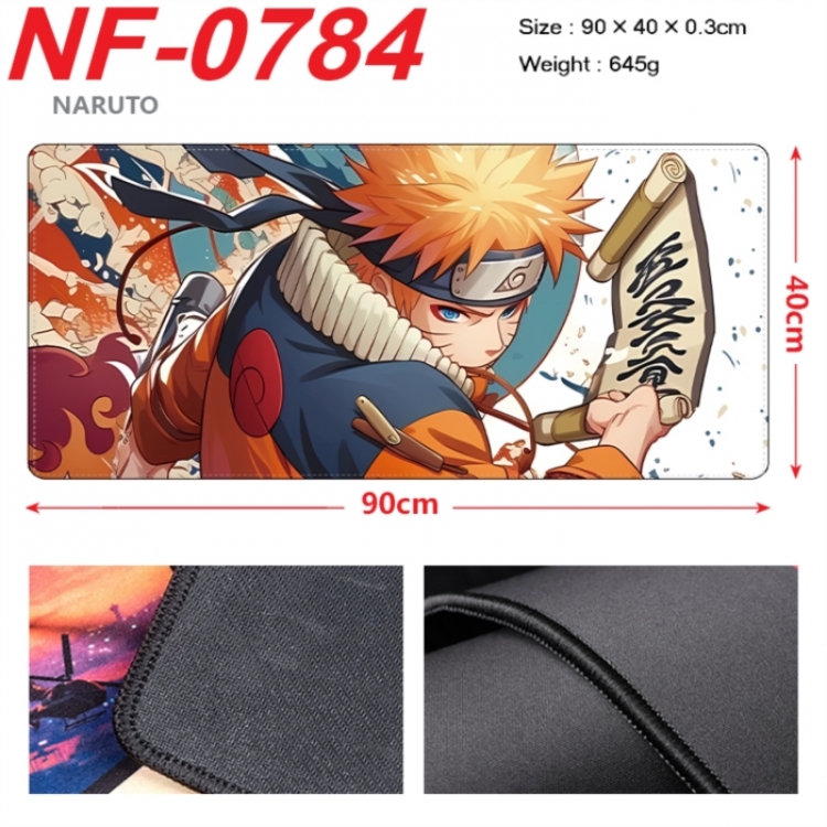 Naruto Anime peripheral lock edge mouse pad 90X40cm