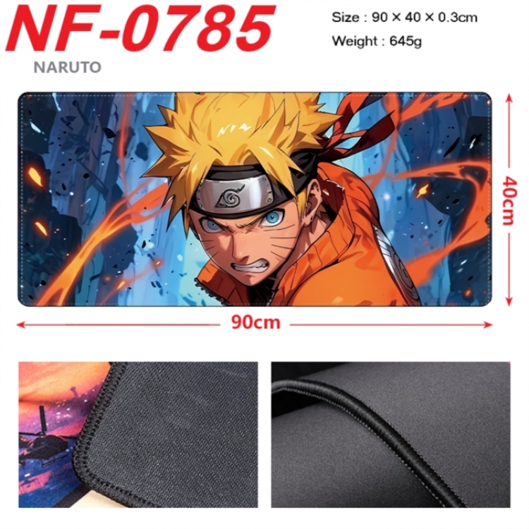 Naruto Anime peripheral lock edge mouse pad 90X40cm
