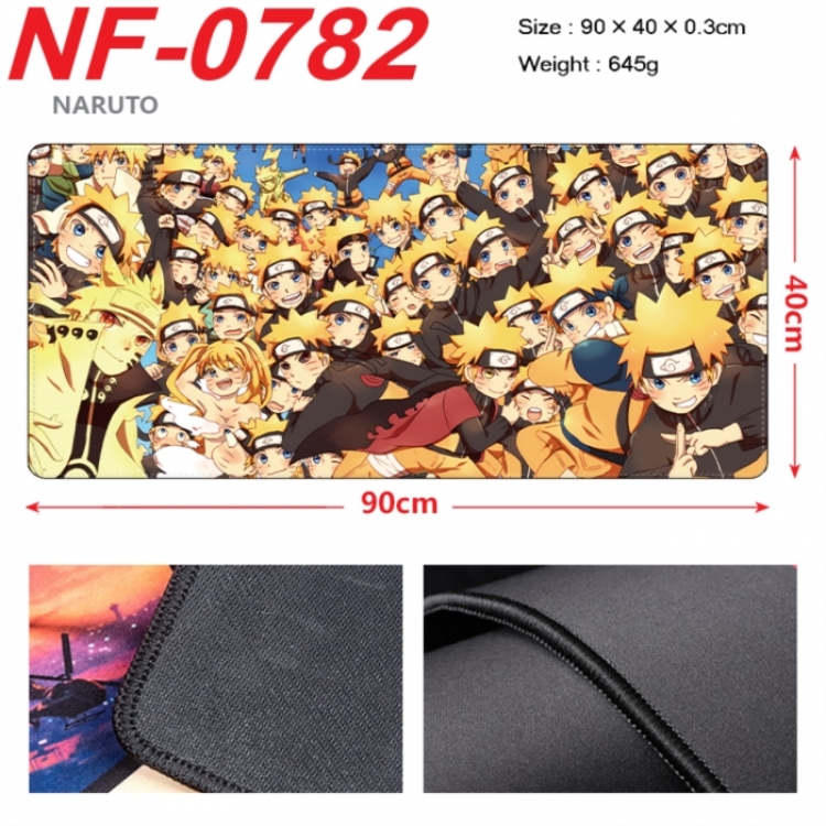 Naruto Anime peripheral lock edge mouse pad 90X40cm