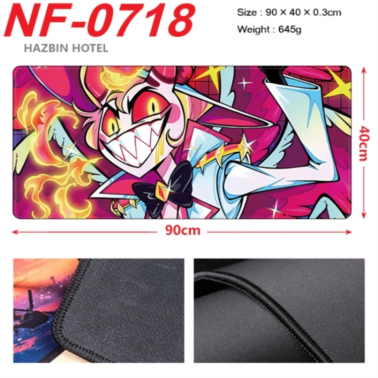 Hazbin Hotel Anime peripheral lock edge mouse pad 90X40cm