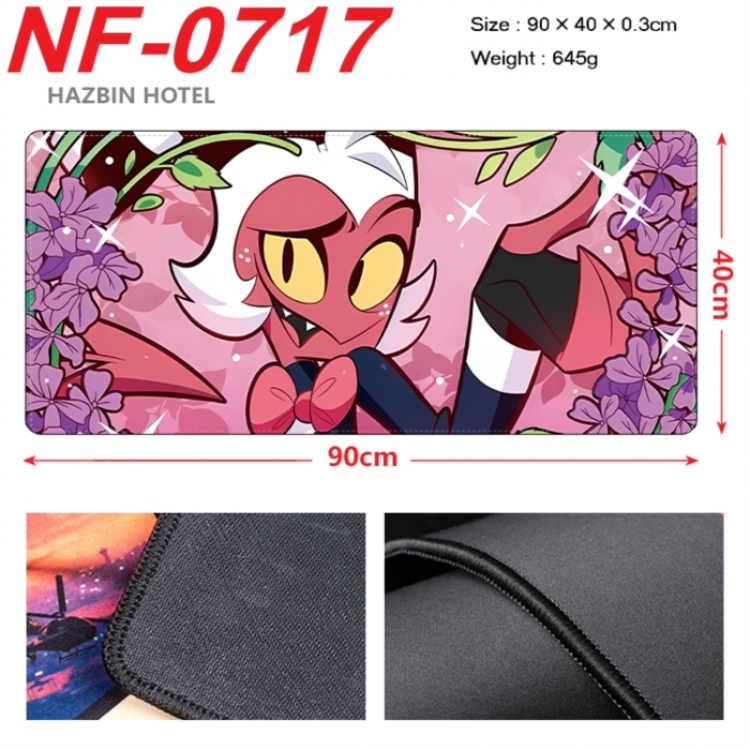 Hazbin Hotel Anime peripheral lock edge mouse pad 90X40cm