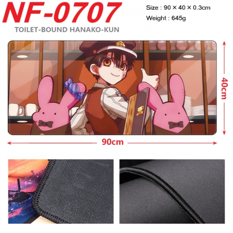 Toilet-bound Hanako-kun Anime peripheral lock edge mouse pad 90X40cm