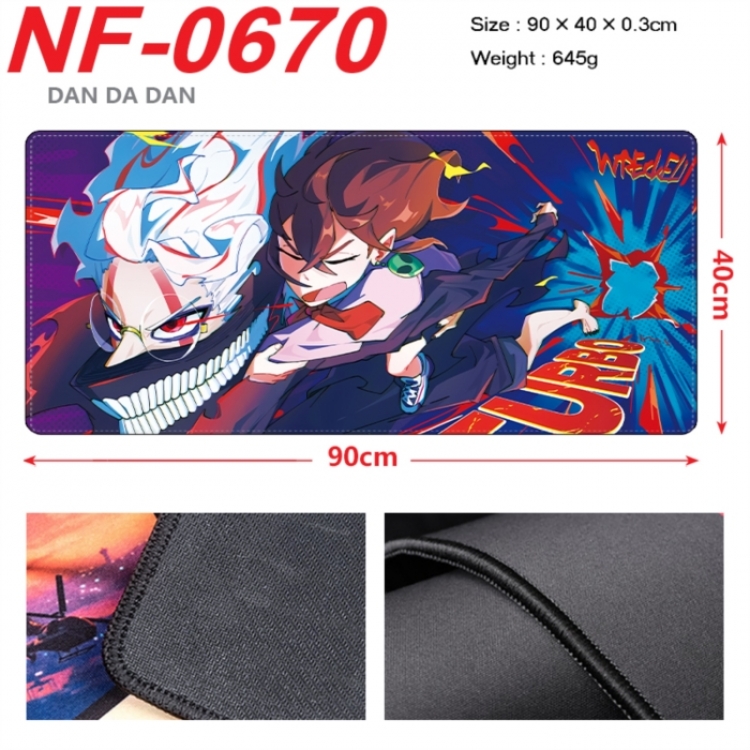 Dandadan Anime peripheral lock edge mouse pad 90X40cm