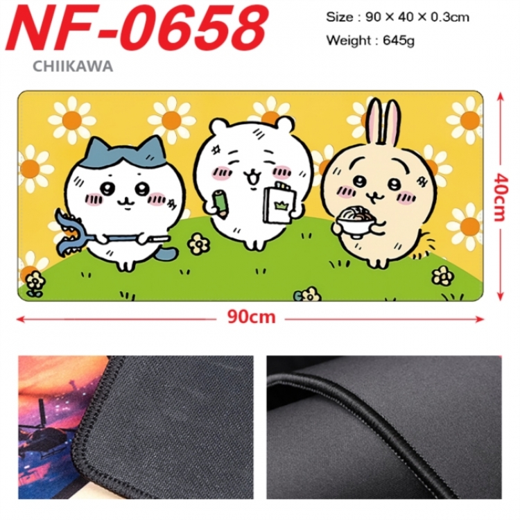 Chiikawa Anime peripheral lock edge mouse pad 90X40cm
