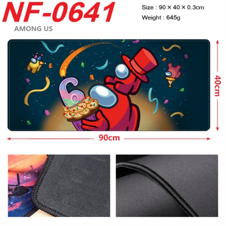 Among us Anime peripheral lock edge mouse pad 90X40cm