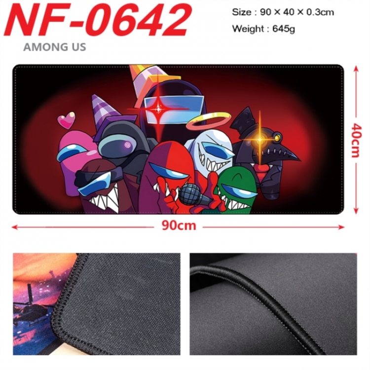Among us Anime peripheral lock edge mouse pad 90X40cm