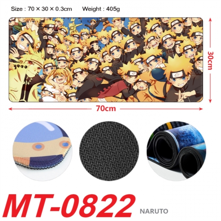 Naruto Anime peripheral lock edge mouse pad 70X30cm