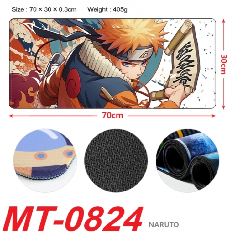 Naruto Anime peripheral lock edge mouse pad 70X30cm