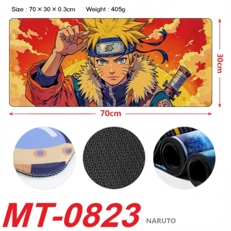 Naruto Anime peripheral lock edge mouse pad 70X30cm