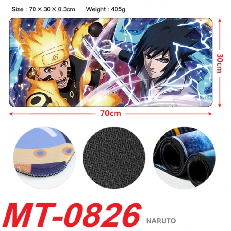 Naruto Anime peripheral lock edge mouse pad 70X30cm