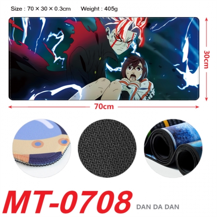 Dandadan Anime peripheral lock edge mouse pad 70X30cm