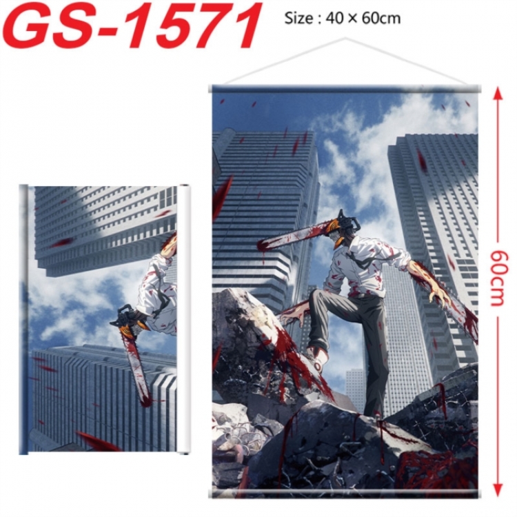 Chainsaw man Anime digital printing hanging rope hanging Wall Scroll 40x60cm