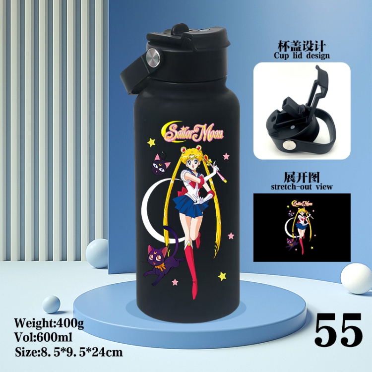 sailormoon Anime peripheral new drink portable thermos cup 600ML