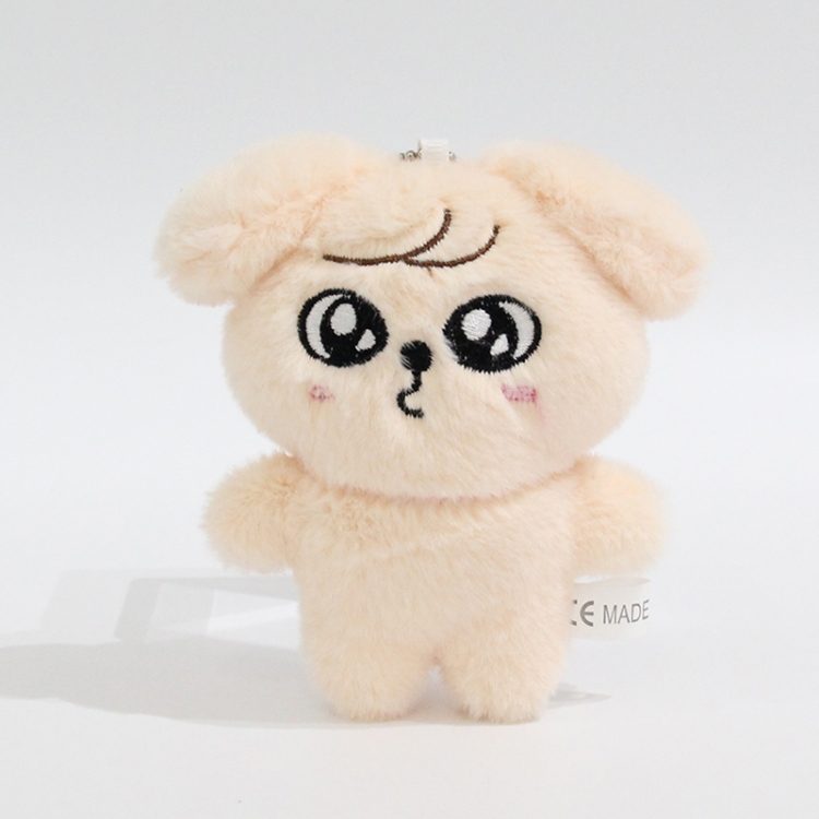 Naked wandering emoji Little rabbit fur+PP cotton plush toy pendant 12x8x5cm price for 5 pcs