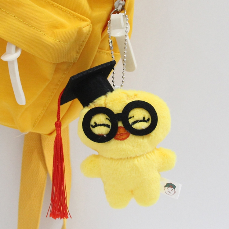 New graduation hat for homeless children Little rabbit fur+PP cotton plush toy pendant 12x8x5cm price for 5 pcs