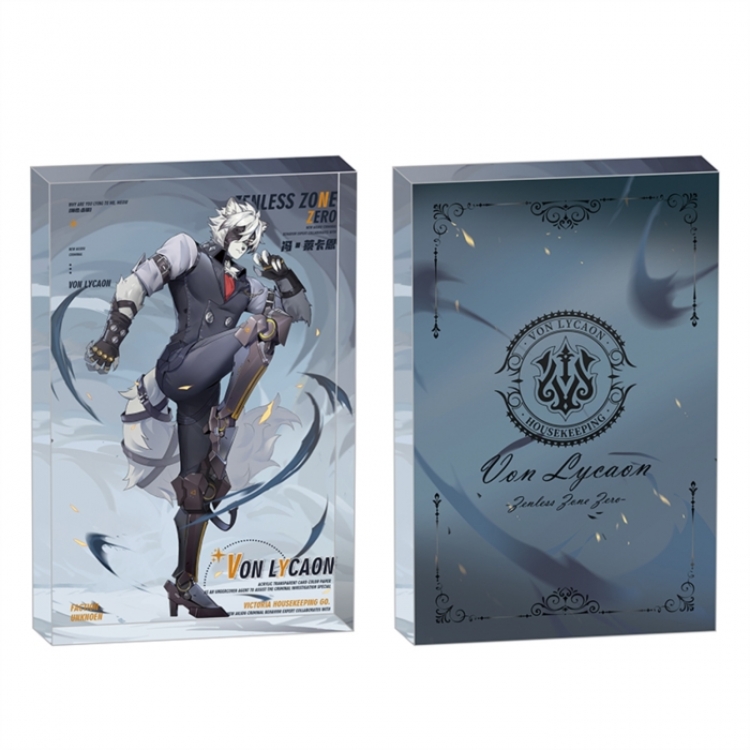 Zenless Zone Zero Anime game acrylic card brick desktop decoration 8X12X1.2cm
