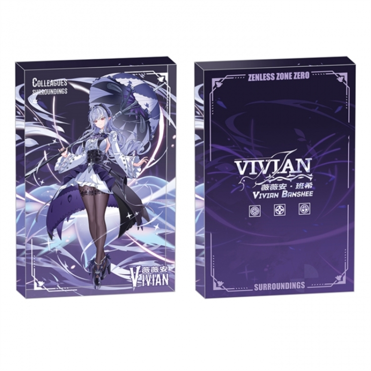Zenless Zone Zero Anime game acrylic card brick desktop decoration 8X12X1.2cm