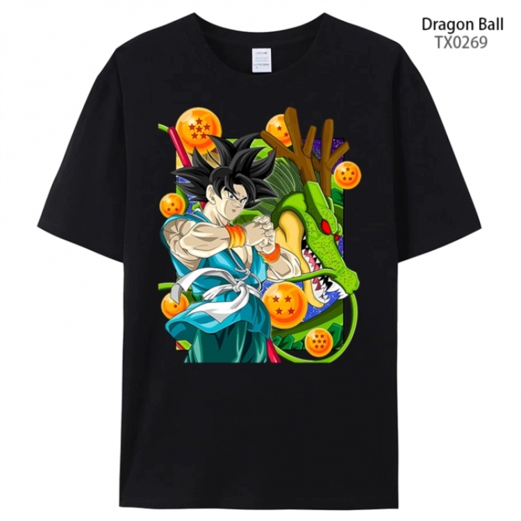 DRAGON BALL Anime peripheral printed pure cotton T-shirt from S to 4XL