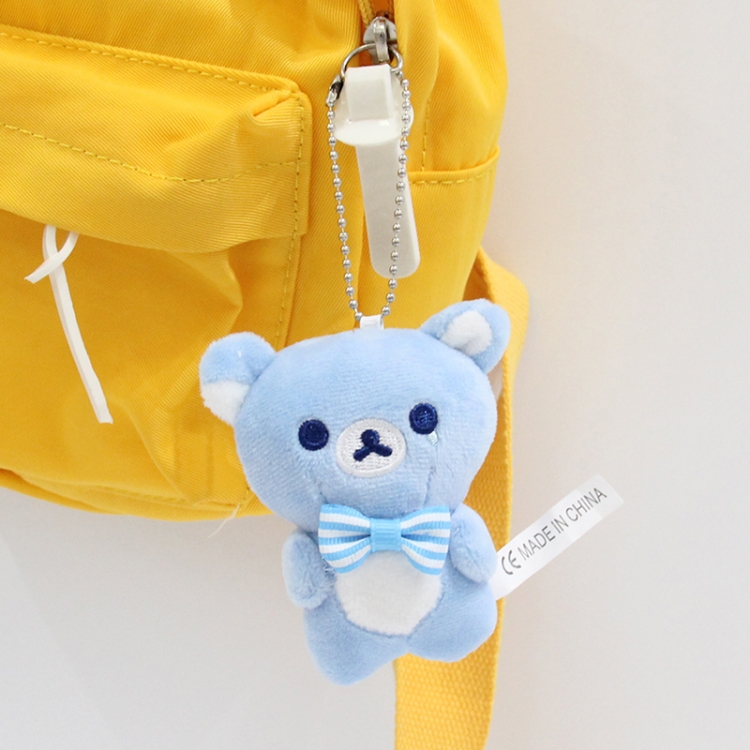 Rilakkuma Crystal Super Soft PP Cotton Plush Toy Pendant 9x6x4cm  price for 5 pcs