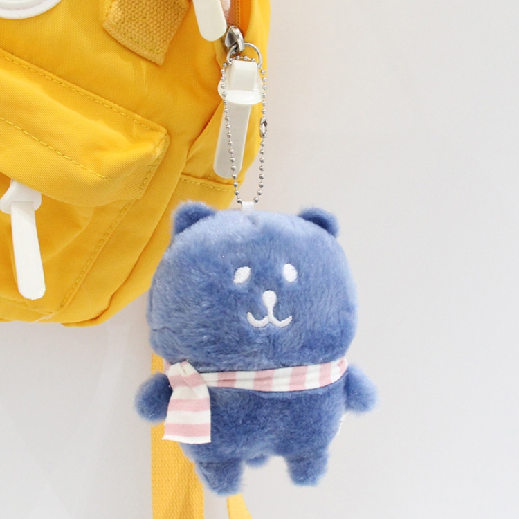 Self deprecating bear Little rabbit fur PP Cotton Plush Toy Pendant 8x5x8cm price for 5 pcs